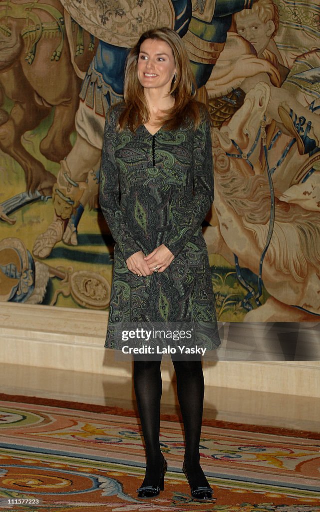 HRH Princess Letizia Receives Teachers and Pupils on Childhood Rights