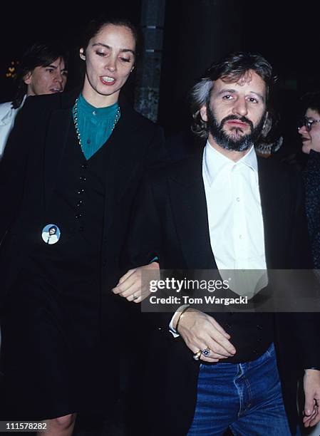Los Angeles, California January 5th 1978. Ringo Starr and Nancy Andrews at "Club on the Rocks"