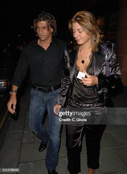 Hernan Crespo during Celebrity Sighting in London - August 5, 2005 at Soho in London, Great Britain.