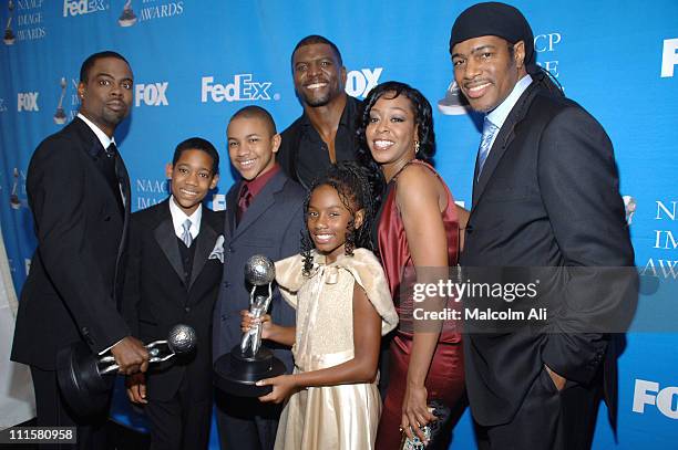 Chris Rock, Tyler James Williams, Tequan Richmond, Terry Crews, Imani Hakim, Tichina Arnold and Ali LeRoi, winners of Outstanding Comedy Series for...