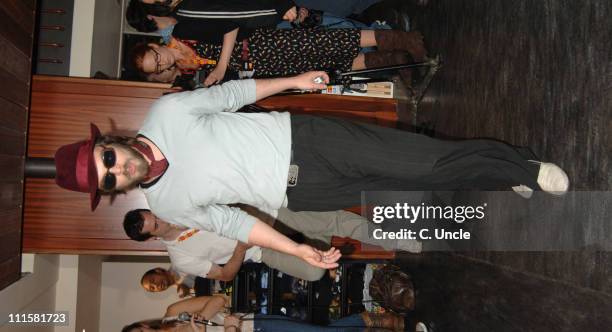 Gaz Coombes of Supergrass during Supergrass In-Store Signing at Virgin Megastore in London - August 17, 2005 at Virgin Megastore Oxford Street in...