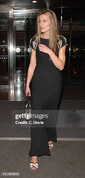 Natascha McElhone during 2006 Laurence Olivier Awards - Departures at Hilton Hotel in London, Great Britain.