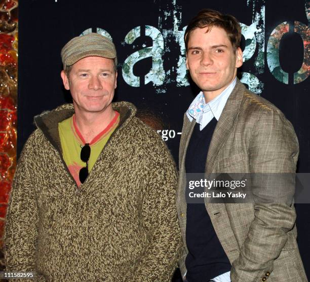 Peter Mullan and Daniel Bruhl during "Cargo" Madrid Photocall at Palafox Cinema in Madrid, Spain.