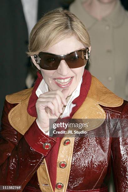 Madonna during Madonna Arrives in Japan to Promote Her New Album "Confessions on a Dancefloor" at New Tokyo International Airport in Narita, Japan.