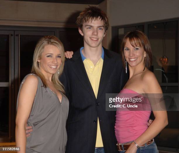 Lara Lewington, Nicholas Hoult and Andrea Mclean during "The Weather Man" London Premiere at Soho Hotel in London, Great Britain.