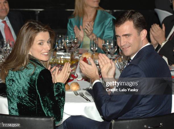 Crown Prince Felipe and Crown Princess Letizia Present Children and Youth Literature Awards "Barco de Vapor" and "Gran Angular" at Casa de Correos in...