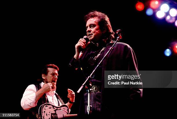 Johnny Cash on 3/9/90 in Chicago,Il.