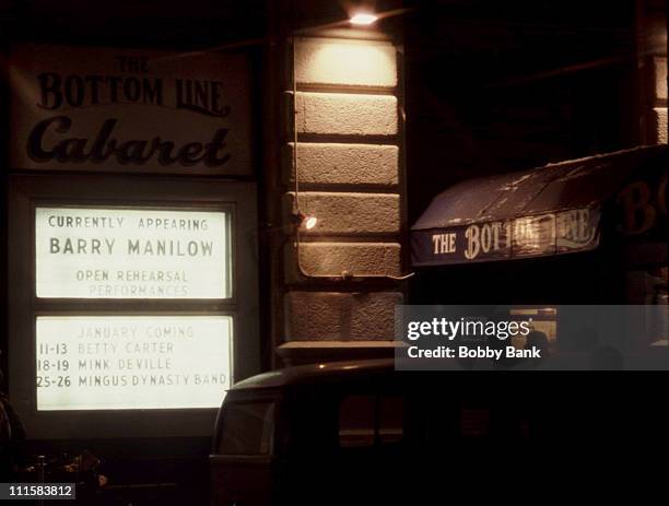 Barry Manilow during Barry Manilow Open Rehearsal at the Bottom Line Cabaret - 1980 at Bottom Line Cabaret in New York City, New York, United States.