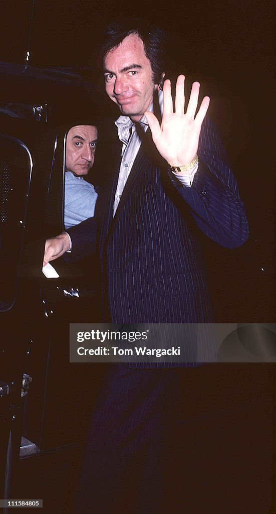 Neil Diamond at the Dorchester Hotel in 1980