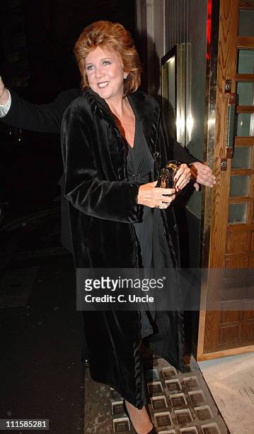 Cilla Black during Celebrity Sightings at The Ivy in London - March 8, 2006 at Ivy Restaurant in London, Great Britain.