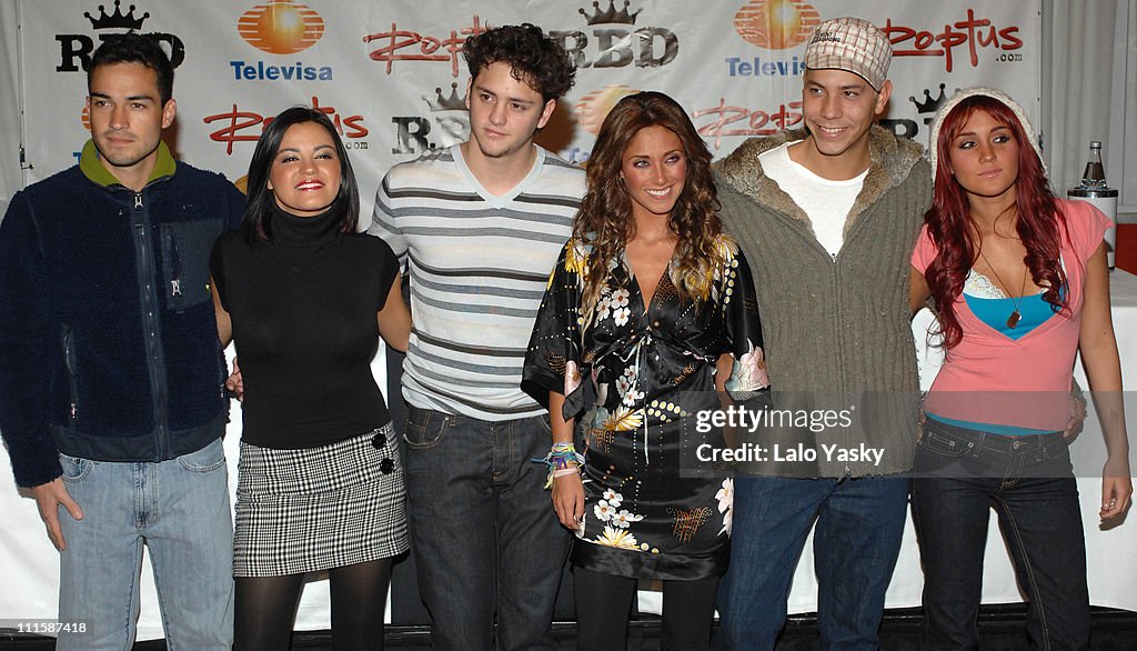 RBD Rebelde Press Conference in Madrid - January 8, 2007