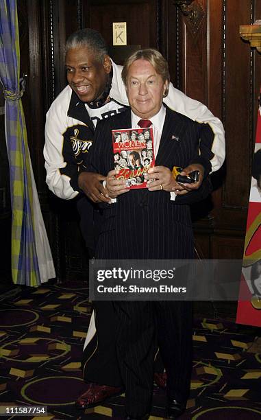 Andre Leon Talley and Arnold Scaasi during Arnold Scassi Celebrates the Publication of his book, "Women I Have Dressed " at Le Cirque in New York...