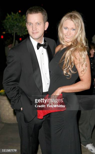 Jeremy Kyle and his girlfriend during Royal Television Society Programme Awards - Outside Arrivals at Grosvenor House Hotel in London, Great Britain.