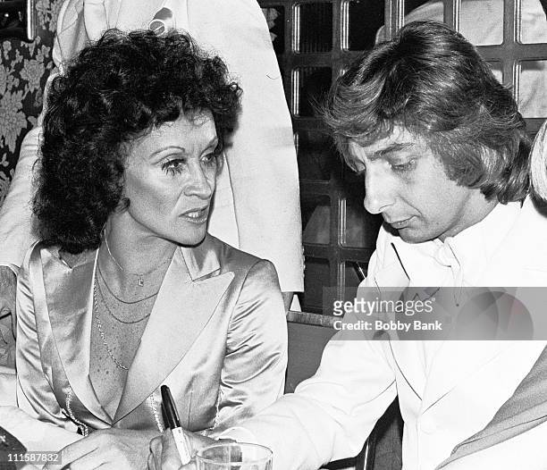 Chita Rivera and Barry Manilow during Barry Manilow Receives Ruby Award from After Dark Magazine - April 26, 1976 in New York City, New York, United...
