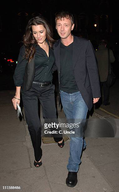 Kate Magowan and John Simm during "Basic Instinct II : Risk Addiction" - London Premiere - After Party at Waterloo Place in London, Great Britain.