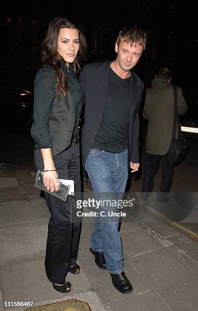 Kate Magowan and John Simm during "Basic Instinct II : Risk Addiction" - London Premiere - After Party at Waterloo Place in London, Great Britain.