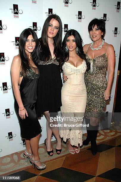 Kourtney Kardashian, Khloe Kardashian, Kim Kardashian, and mother Kris Jenner