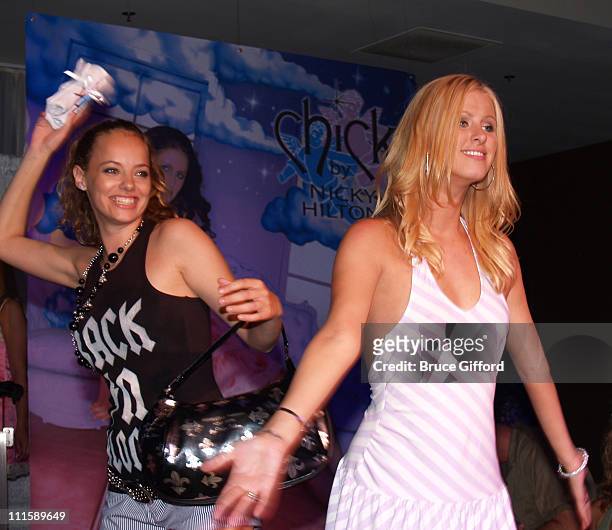 Bijou Phillips and Nicky Hilton during 1st Anniversary Chick by Nicky Hilton Fashion Show at Caesars Hotel and Casino - Pure Nightclub in Las Vegas,...