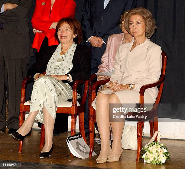 First Lady Livia Klausova of the Czech Republic and Queen Sofia of Spain