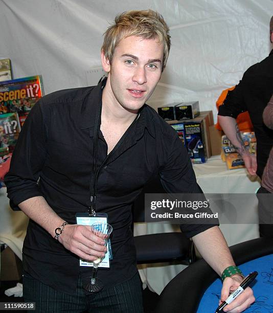 Jason Wade of Lifehouse during 2005 Radio Music Awards Backstage - Aces.com Raises Money for Make a Wish Foundation at Aladdin Hotel in Las Vegas,...
