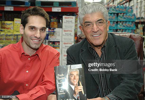 Steven Prigge and Frank Vincent during Frank Vincent Signs His New Book "A Guide To Being A Man's Man" at Sam's Club in Freehold - March 23, 2006 at...
