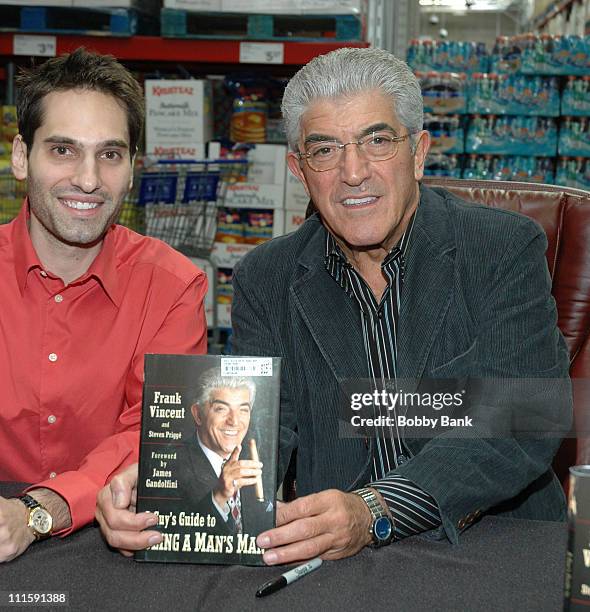 Steven Prigge and Frank Vincent during Frank Vincent Signs His New Book "A Guide To Being A Man's Man" at Sam's Club in Freehold - March 23, 2006 at...