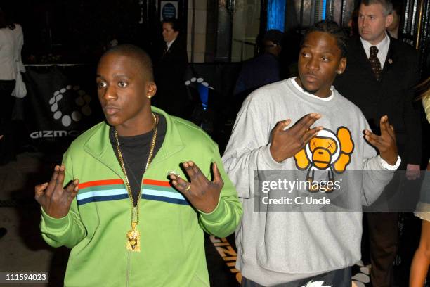 Clipse during Gizmondo Launch Party - Arrivals at Sheraton Park Lane Hotel in London, Great Britain.