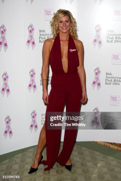 Kim Tiddy during The 10th Anniversary Pink Ribbon Ball at Dorchester Hotel in London, Great Britain.