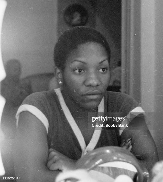Stephanie Mills during Stephanie Mills Backstage from "The Wiz" on Broadway - August 24, 1976 in New York City, New York, United States.