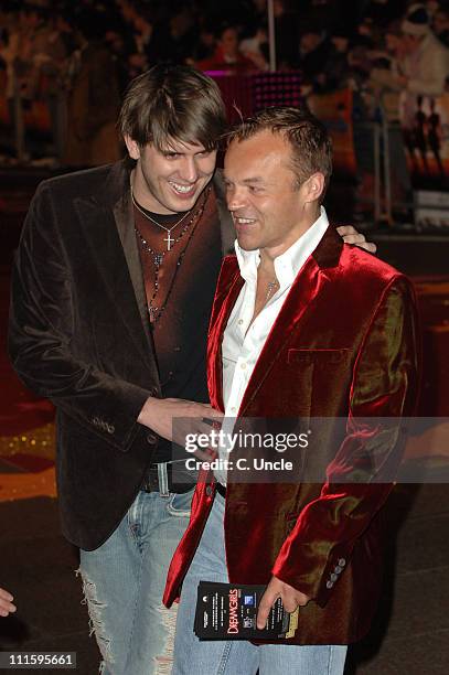 Kristian Seeber and Graham Norton during "Dreamgirls" London Film Premiere - Red Carpet at Odeon Leicester Square in London, Great Britain.