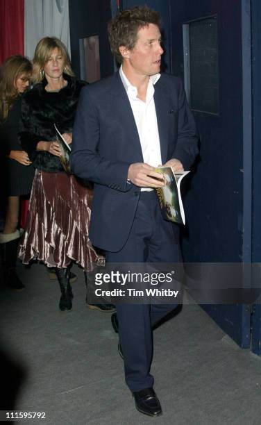 Hugh Grant during "The Long Way Round" Party, Which Raised 200,00 For Charity - Arrivals in London, Great Britain.