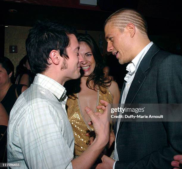 Elijah Wood, Lexi Alexander, director, and Charlie Hunnam