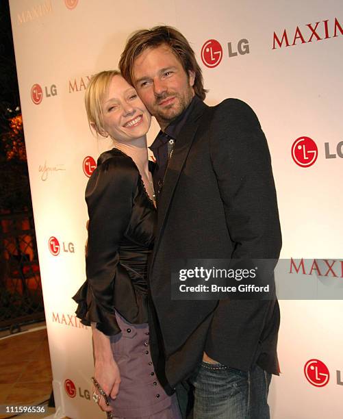 Anne Heche and Coley Laffoon during Maxim Hot 100 Rock and Roll Poker Tournament - Inside and Arrivals at Wynn Las Vegas in Las Vegas, Nevada, United...