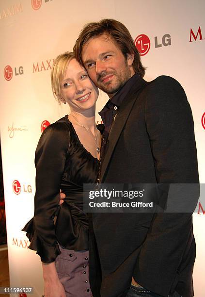 Anne Heche and Coley Laffoon during Maxim Hot 100 Rock and Roll Poker Tournament - Inside and Arrivals at Wynn Las Vegas in Las Vegas, Nevada, United...