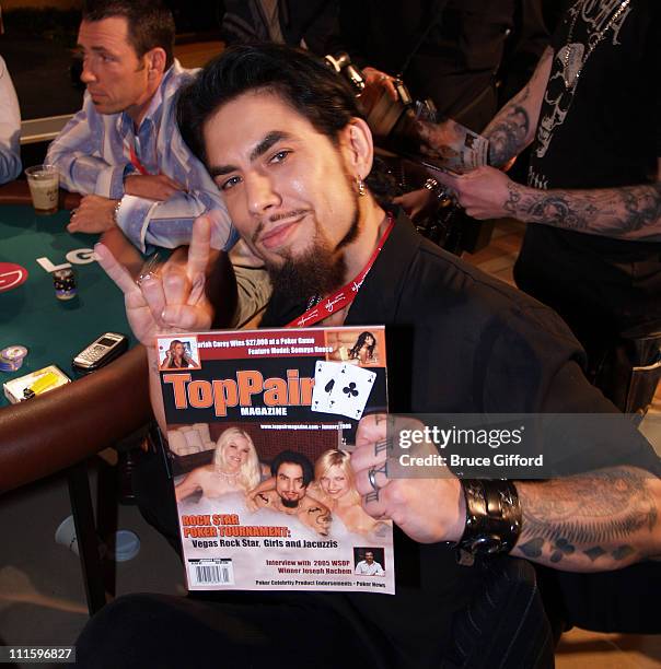 Dave Navarro during Maxim Hot 100 Rock and Roll Poker Tournament - Inside and Arrivals at Wynn Las Vegas in Las Vegas, Nevada, United States.