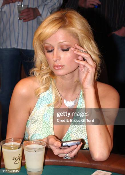 Paris Hilton during Maxim Hot 100 Rock and Roll Poker Tournament - Inside and Arrivals at Wynn Las Vegas in Las Vegas, Nevada, United States.