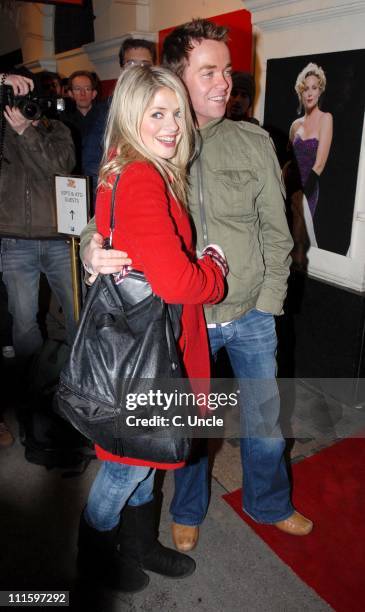 Holly Willoughby and Stephen Mulherne during "Guys And Dolls" - VIP performance - Red Carpet Arrivals at Piccadilly Theatre in London, Great Britain.