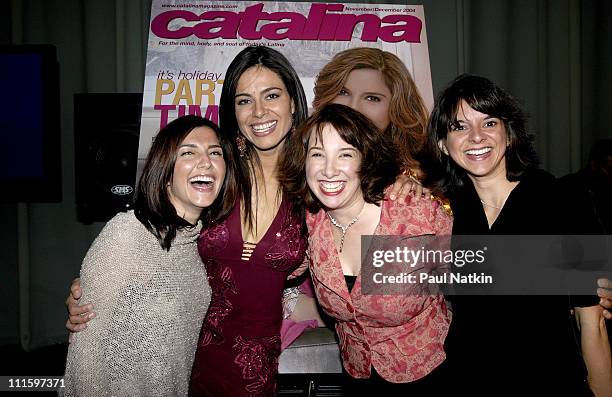 Rachel Campos, Estephania LeBaron, Patti Vasquez and Cathy Areu, publisher of Catalina Magazine