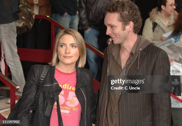 Lisa Rogers and Guest during "Movin' Out" West End Opening Night at Apollo Victoria in London, Great Britain.