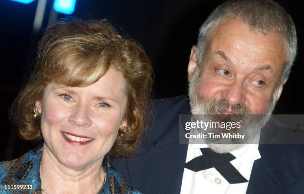 Imelda Staunton and Mike Leigh, director during The Times BFI 48th Annual London Film Festival 2004 - "Vera Drake" Premiere at Odeon Leicester Square...