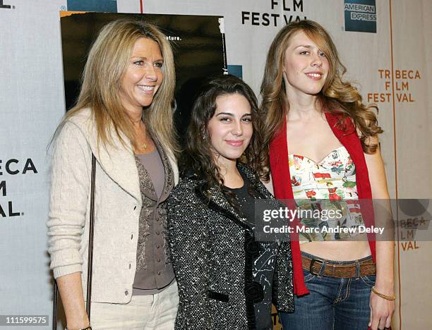 Jayni Chase, Caley Chase and Cydney Chase during 6th Annual Tribeca Film Festival - "Brando" - Arrivals at Michael Schimmel Center for the Arts at...