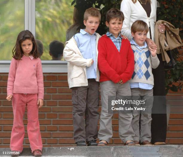 Victoria Federica, Miguel, Froilan and Juan Valentin