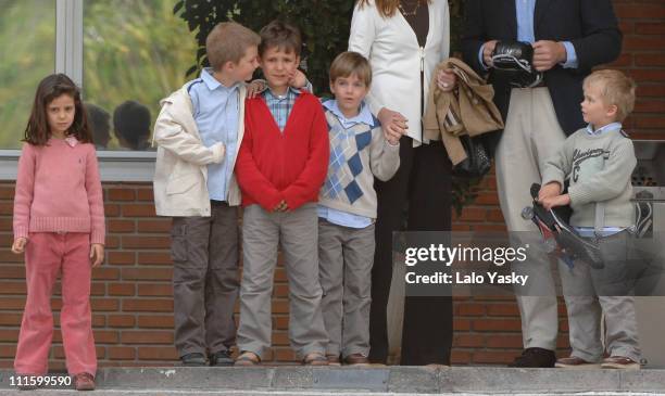 Victoria Federica, Miguel, Froilan, Juan Valentin and Pablo NicolAes