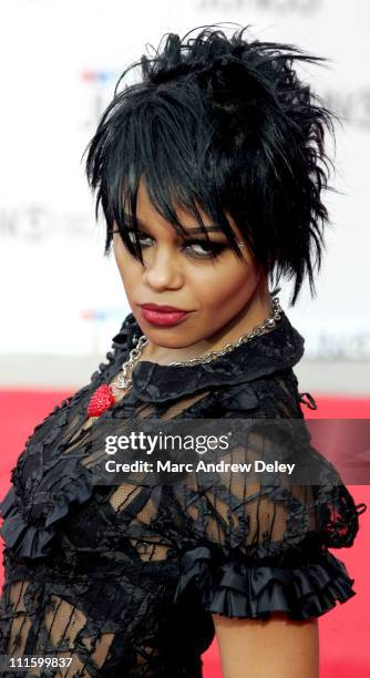 Fefe Dobson during 2005 Canadian Juno Awards - Arrivals at MTS Centre in Winnipeg, Manitoba, Canada.