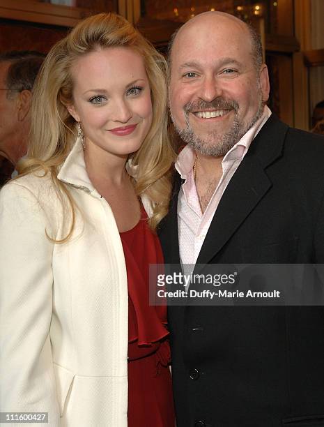 Brandi Burkhardt and Frank Wildhorn during National Theatre's Coram Boy Opening - Arrivals and Curtain Call at Imperial Theatre in New York City, New...