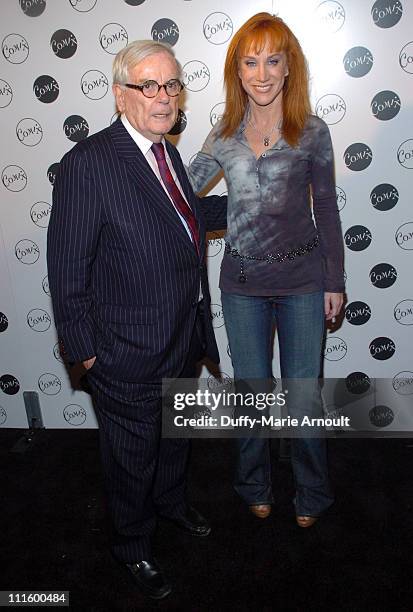 Dominick Dunne and Kathy Griffin during Comix Grand Opening - September 14, 2006 at Comix in New York City, New York, United States.