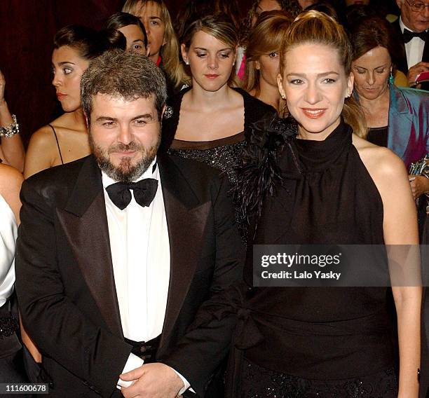 Lorenzo Caprile and Princess Cristina of Spain during 2004 TELVA Magazine Fashion Awards at Alcala Theatre in Madrid, Spain.