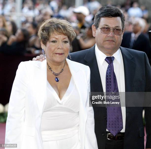 Marcella Quintanilla and Abraham Quintanilla during "Selena iVIVE!" Tribute Concert - Arrivals at Reliant Stadium in Houston, Texas, United States.