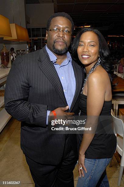 Wendell Pierce and Sonja Sohn during De La Hoya vs Mayweather - HBO Green Room in Las Vegas, Nevada, United States.