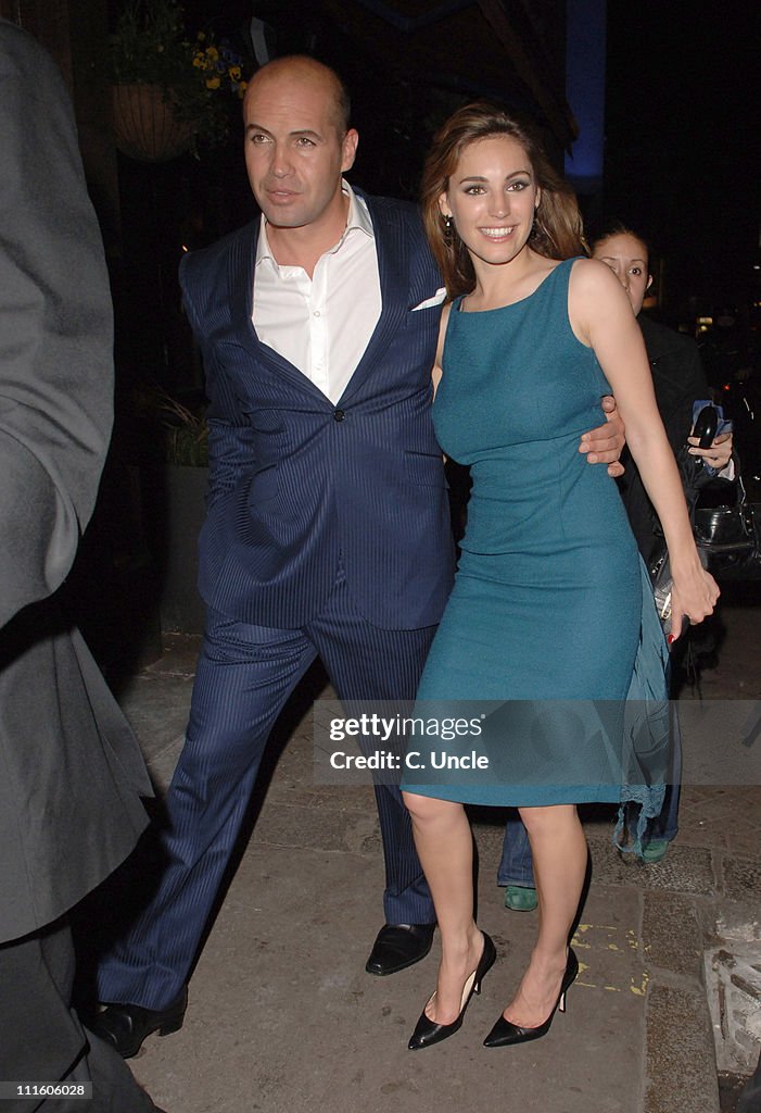 Kelly Brook and Billy Zane Sighting at Charlotte Street Hotel - May 2, 2006